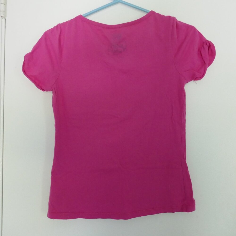 pink Meters/bonwe Pleasant Goat and Big Big Wolf graphic tee size S/M - Picture 2 of 3